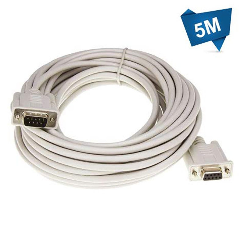 کابل سریال 9 پین نر و ماده 5 متر