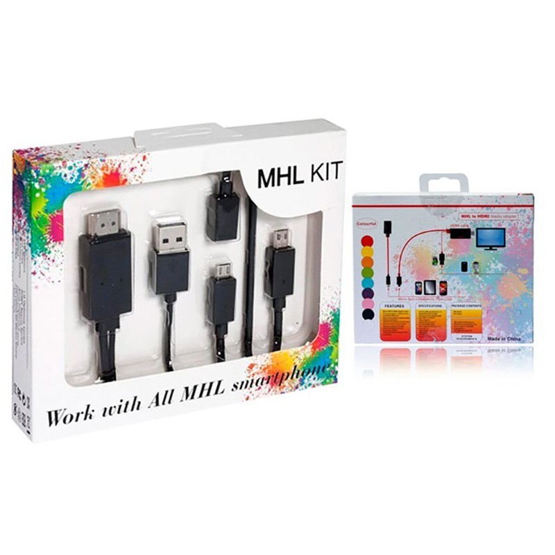 کابل تبدیل میکرو USB به HDMI کیت MHL