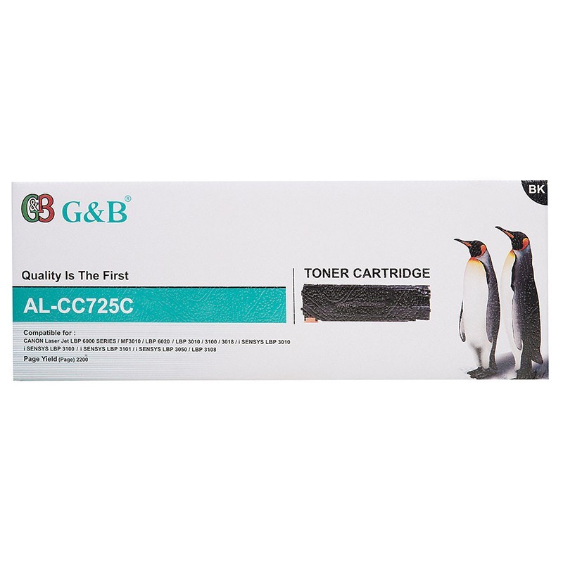 تونر کارتریج مشکی برند G&B مدل AL-CC725C