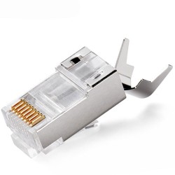 سوکت شبکه CAT7 چینی دنباله دار شانه دار