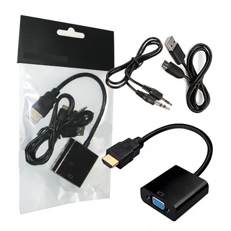 تبدیل HDMI به VGA با صدا و پاور